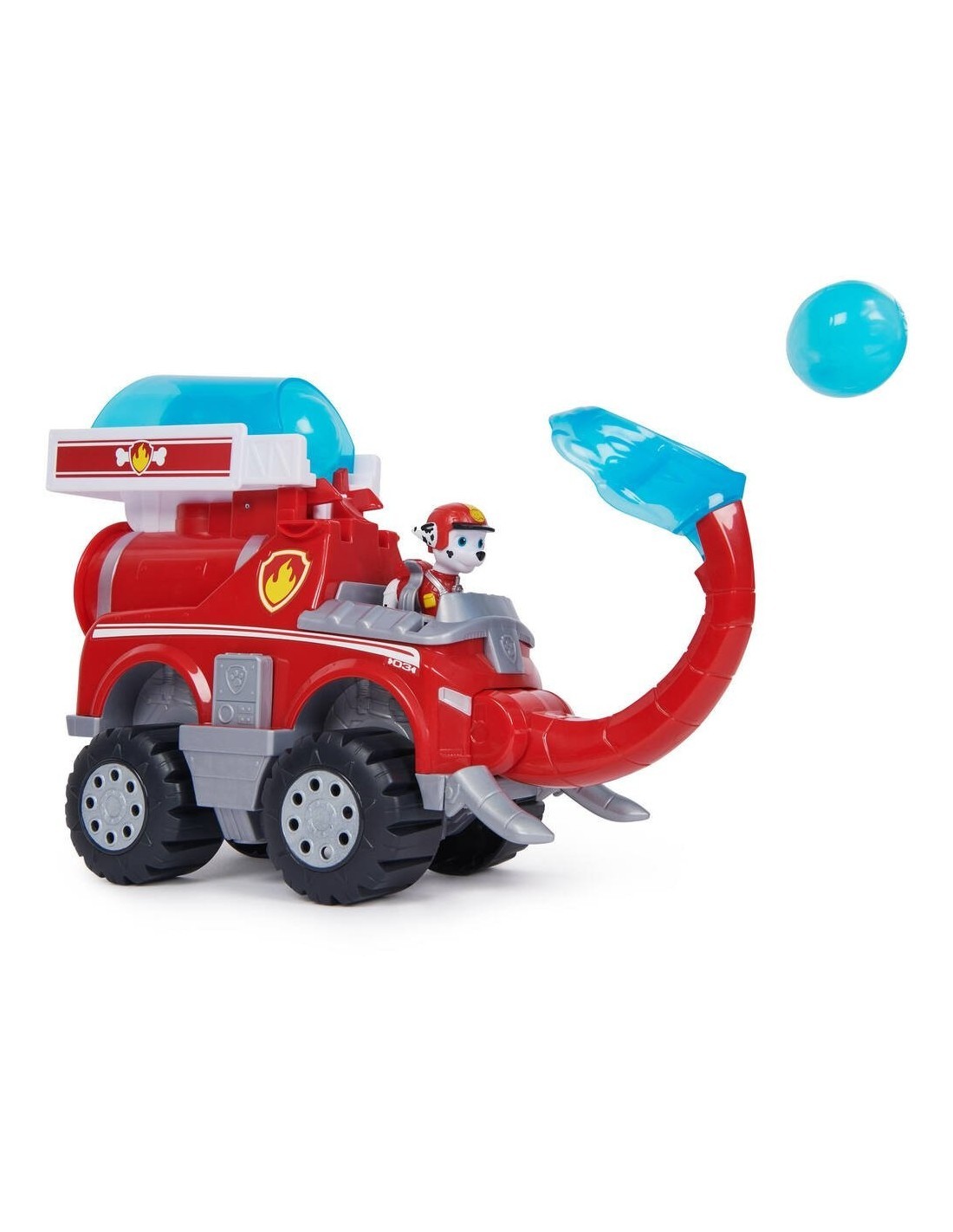 Paw Patrol Jungle Pups, Veicolo Elefante di Marshall, camion con lanciamissili, action figure Marshall, 3 anni+