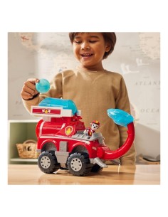 Paw Patrol Jungle Pups, Veicolo Elefante di Marshall, camion con lanciamissili, action figure Marshall, 3 anni+