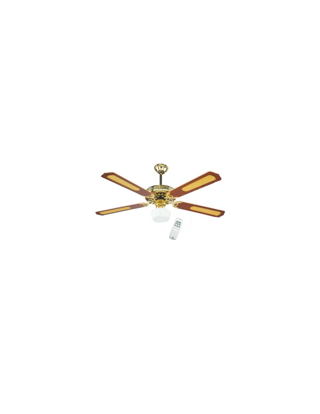 VENTILATORE DA SOFFITTO CON LUCE E TELECOMANDO su TreG Ingrosso