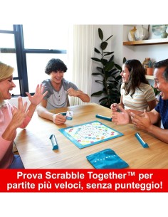 MATTEL GAMES, SCRABBLE, GIOCO DA TAVOLO PAROLE, DOPPIO TABELLONE, 8+ ANNI