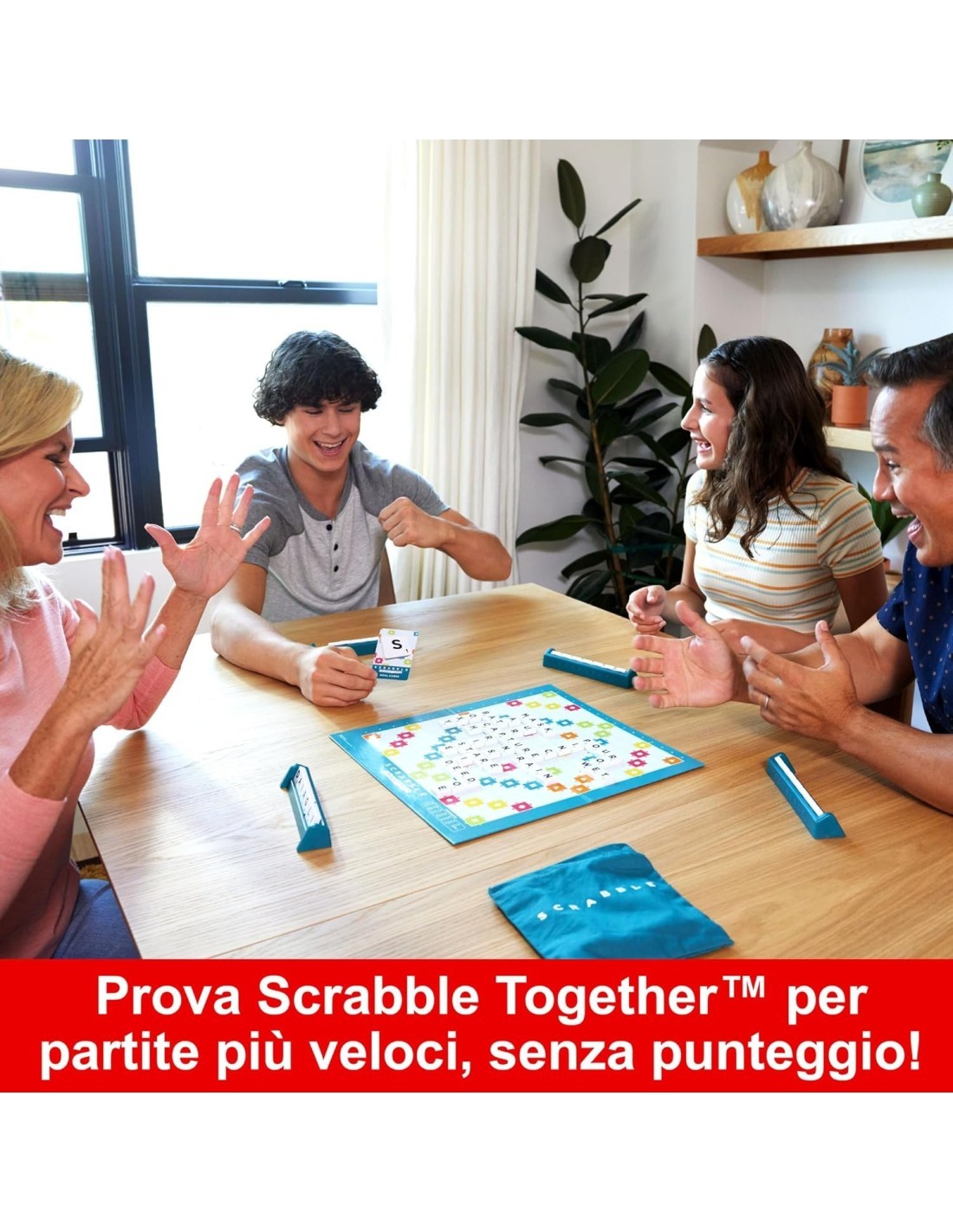 MATTEL GAMES, SCRABBLE, GIOCO DA TAVOLO PAROLE, DOPPIO TABELLONE, 8+ ANNI