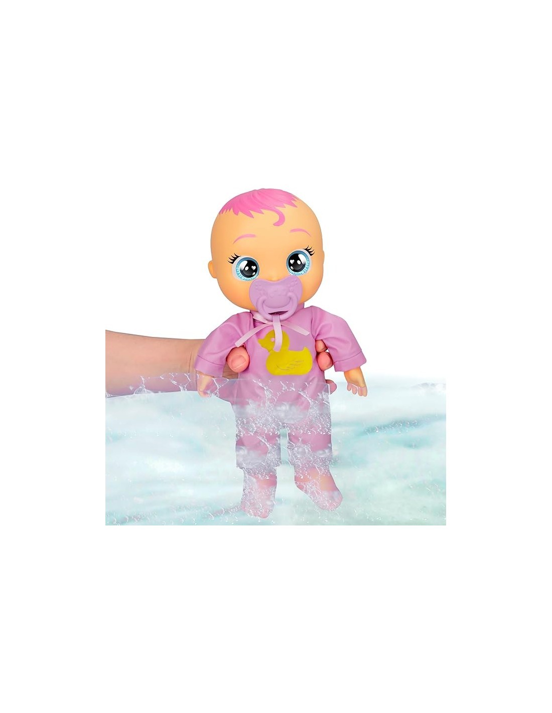 Cry Babies Newborn Bath Time Zoe, bambola che reagisce al bagno, giocattolo per bambini 18 mesi+
