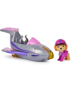PAW Patrol Jungle Pups, Veicolo Falco di Skye, Jet Giocattolo con Personaggio di Skye da Collezione