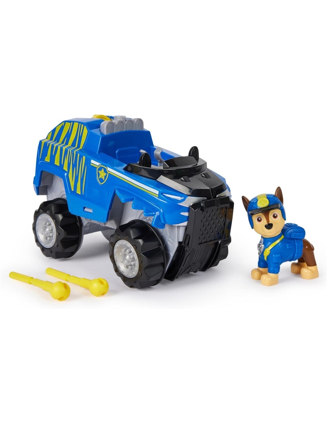 PAW Patrol Jungle Pups, veicolo tigre di Chase, personaggio Chase, lancia proiettili, 3 anni+