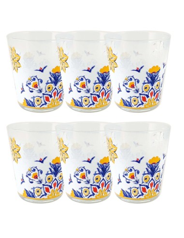 CONF 6 BICCHIERI ACQUA DEC.CAPRI su TreG Ingrosso