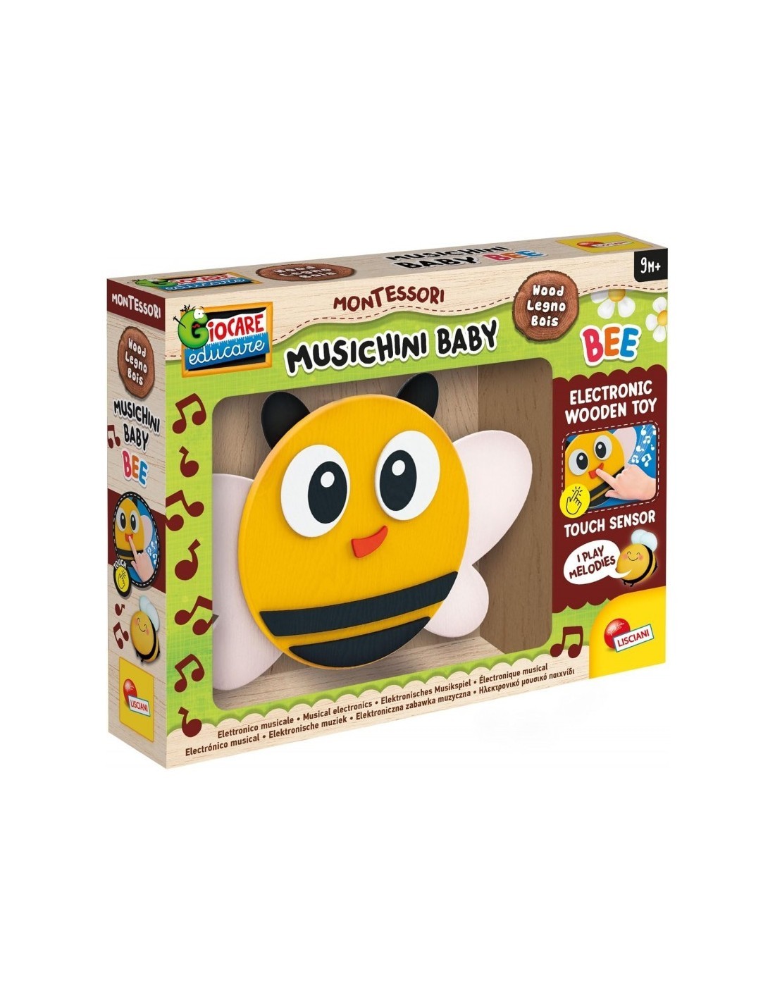 MONTESSORI  APE MUSICHINI BABY, GIOCO EDUCATIVO IN LEGNO