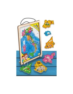I'm a Genius Italia Supermagnetica - Puzzle di Legno con Regioni Magnetiche 2
