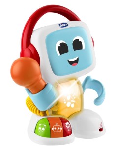 Robit Canta con Me, Gioco Musicale Elettronico, Microfono Reale, Effetti Vocale, 3-6 Anni, Chicco 2