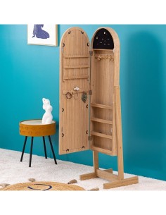 Atmosphera – Armadio portagioie con supporto in legno, altezza 145 cm