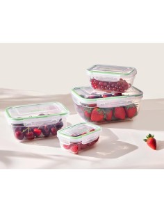 Set 3 Contenitori Quadrati Pedrini 500/900/1500ML