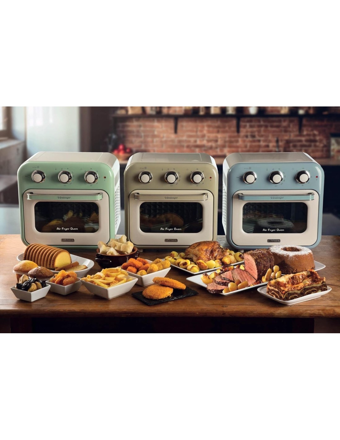 Forno Elettrico Ariete 4632 Verde 16LT Vintage | TreG ingrosso