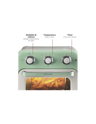 Forno Elettrico Ariete 4632 Verde 16LT Vintage | TreG ingrosso