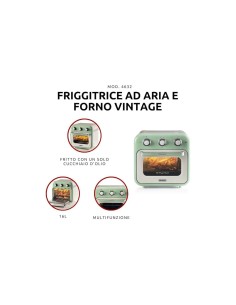 Forno Elettrico Ariete 4632 Verde 16LT Vintage | TreG ingrosso