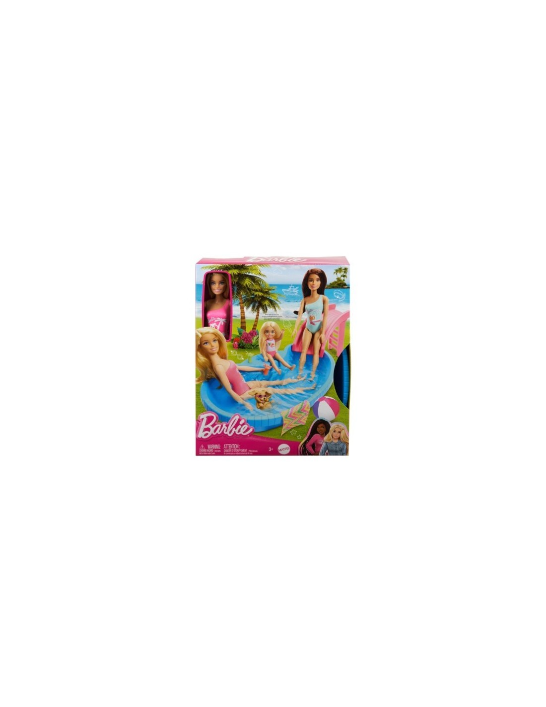 BARBIE HRJ74 BAMBOLA CON PISCINA