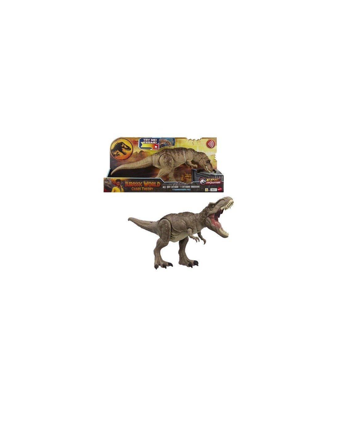 JURASSIC WORLD HFX53 T-REX ATTACCO SELVAGGIO