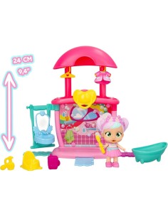 Playtime Cry Babies il Bagno di Bella, Bambola con Mini Playset e 14+ Accessori, Giocattolo per Bambini dai 4 ai 6 Anni