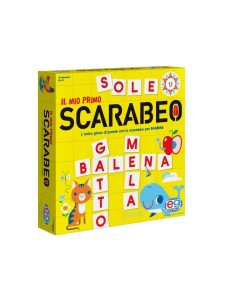 Editrice Giochi, Il Mio Primo Scarabeo Italiano-Inglese, Gioco da Tavolo per Bambini, da 2 a 4 Giocatori, 4+ Anni