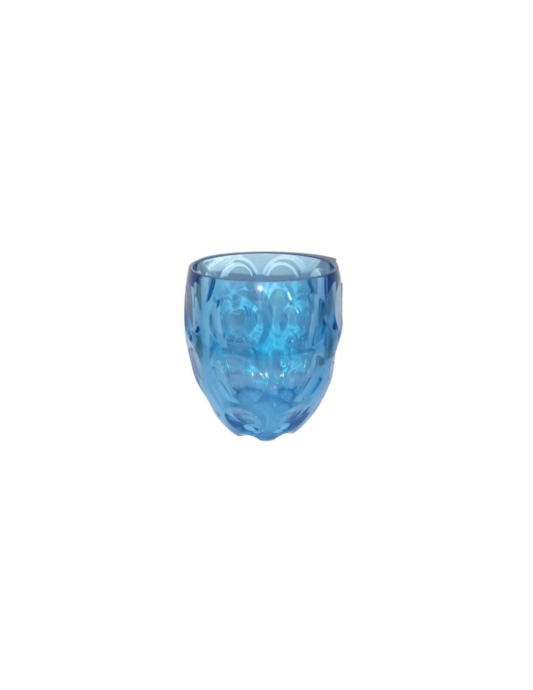 BICCHIERE BASSO 11055666 BUBBLES BLU