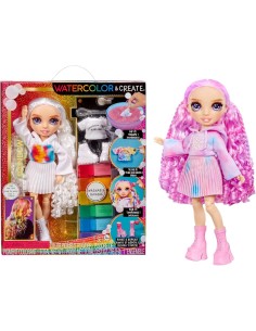 Rainbow High Watercolour & Create DIY Fashion Doll, Acquerelli Lavabili, Kit Tie-Dye, Colora, Crea, Gioca, Risciacqua e Ripeti