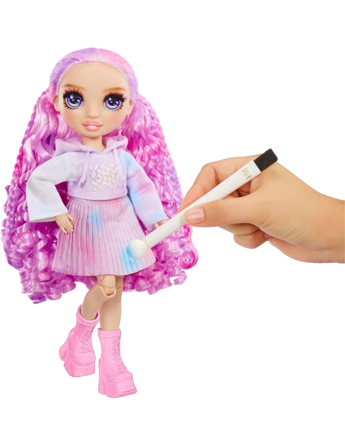 Rainbow High Watercolour & Create DIY Fashion Doll, Acquerelli Lavabili, Kit Tie-Dye, Colora, Crea, Gioca, Risciacqua e Ripeti