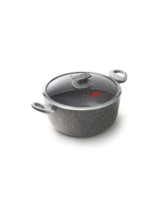Casseruola Regina di Pietra 20 cm con Coperchio Vetro – Accademia Mugnano Induction