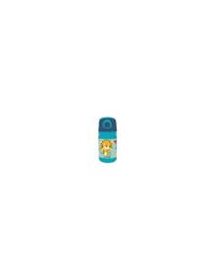 "Bottiglia Tiger Fisher-Price 350 ML, Borraccia per Bambini con Cannuccia, PVC Durevole e Sicuro, Design Allegro di Tigre