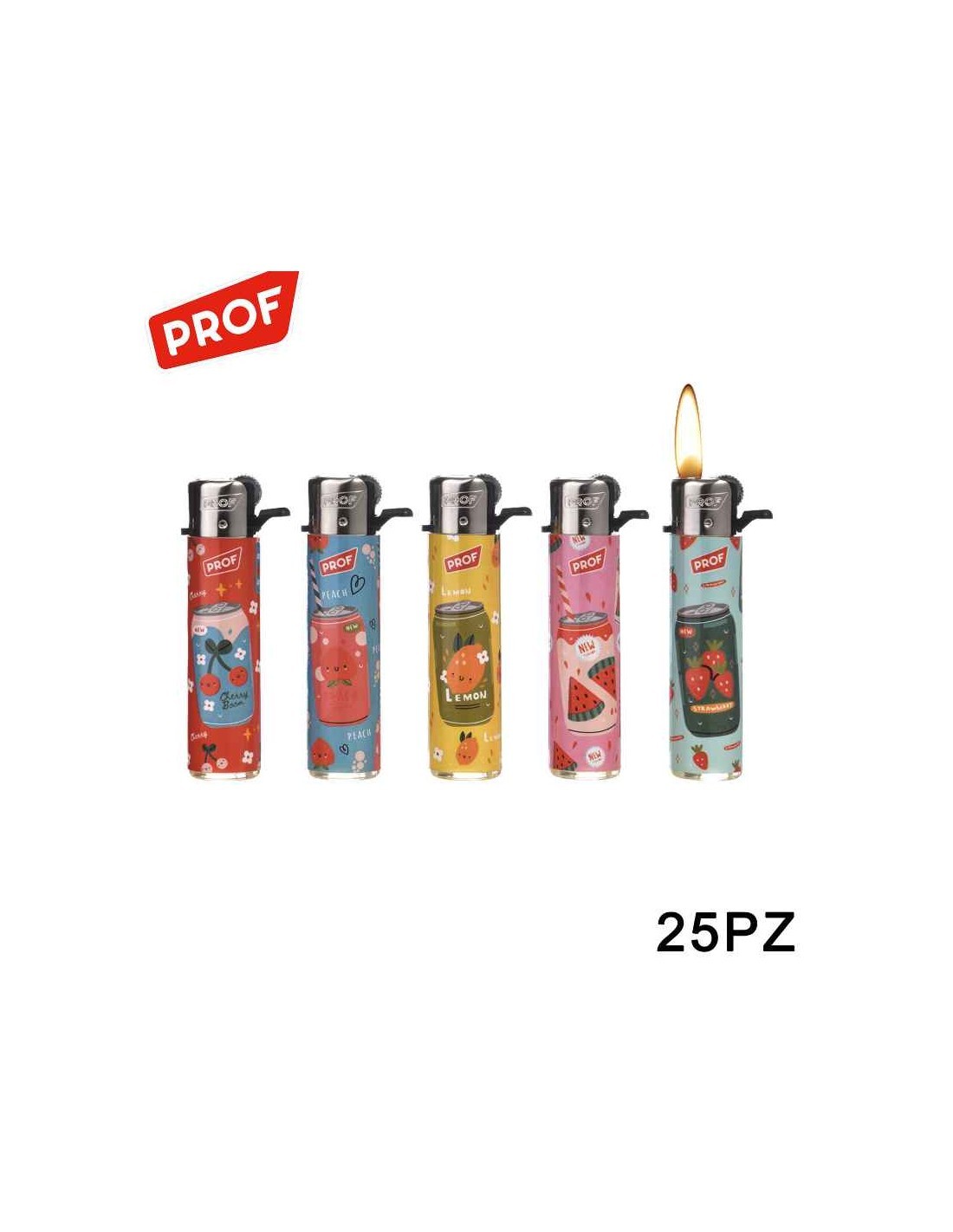 ACCENDINO CON PIETRINA COLORI ASSORTITI