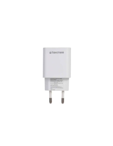 Tekmee Caricabatteria rapido da muro con 2 porte USB-C e USB-A 20W