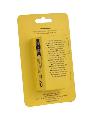 Tekmee Caricabatteria da muro USB Type A da 2.0A 10W