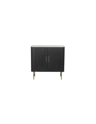 MOBILE LEGNO NERO PIANO MARMO 85X40X48CM