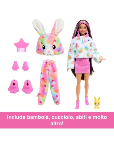 BARBIE, CUTIE REVEAL SERIE COLOR DREAM, BAMBOLA, 3+ ANNI