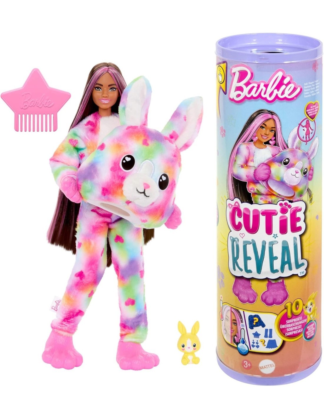 BARBIE, CUTIE REVEAL SERIE COLOR DREAM, BAMBOLA, 3+ ANNI