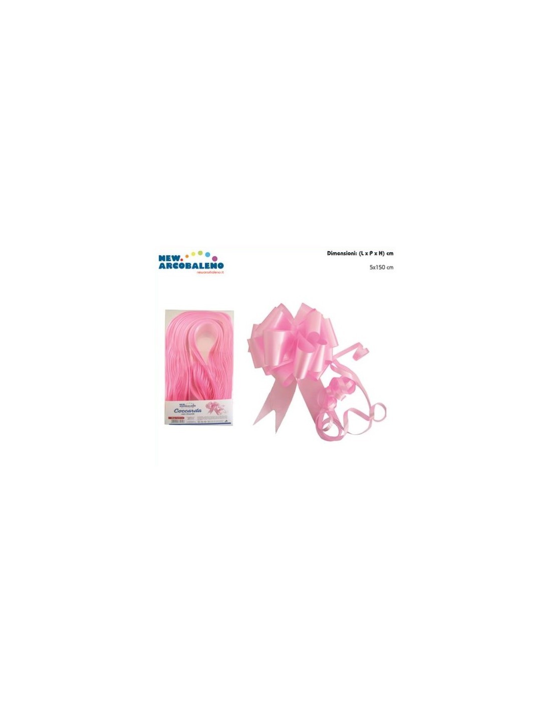 CONF 25 COCCARDE 37531 ROSA 5X150CM