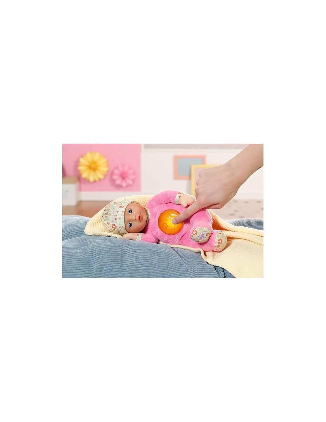Baby Born Nightfriends for Babies 30cm, Bambola Rosa per Bambini dai 36 Mesi, Giocattolo Educativo per Inventare e Creare