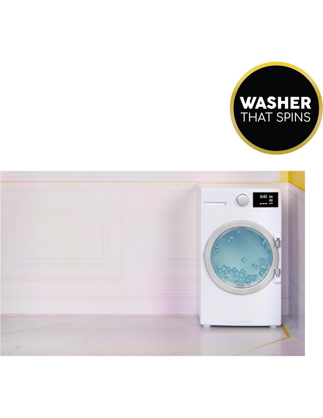 Rainbow High Townhouse, Casa delle Bambole in Legno, 3 Piani, 5 Stanze, Patio, Ascensore, Arredata, Accessori, Età 4+