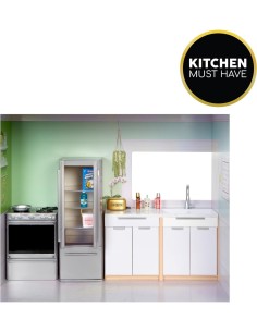 Rainbow High Townhouse, Casa delle Bambole in Legno, 3 Piani, 5 Stanze, Patio, Ascensore, Arredata, Accessori, Età 4+