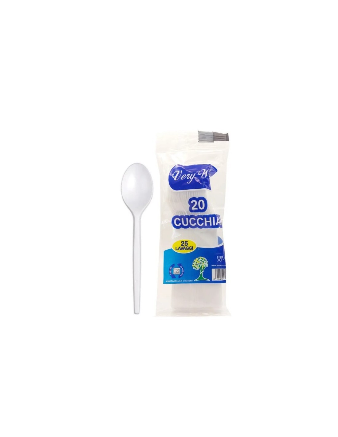 CONF 20 CUCCHIAI PLASTICA RIUTILIZZABILI