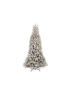 Albero di Natale floccato con LED "Montecarlo" altezza 210 cm con 1.140 rami