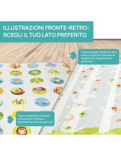 Chicco Maxi Tappeto da Gioco 2in1 - Morbido e Pieghevole 200x180 cm