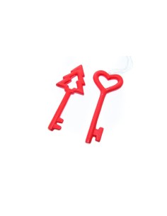 Decorazione Chiave Egea in Ceramica 14x5,5cm - La Magia di Natale a casa tua