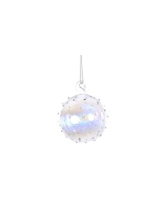 Sfera Natalizia in Vetro Trasparente D8cm - La Magia di Natale a casa tua