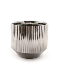 VASO 22855 CERAMICA ARGENTO 22X20CM