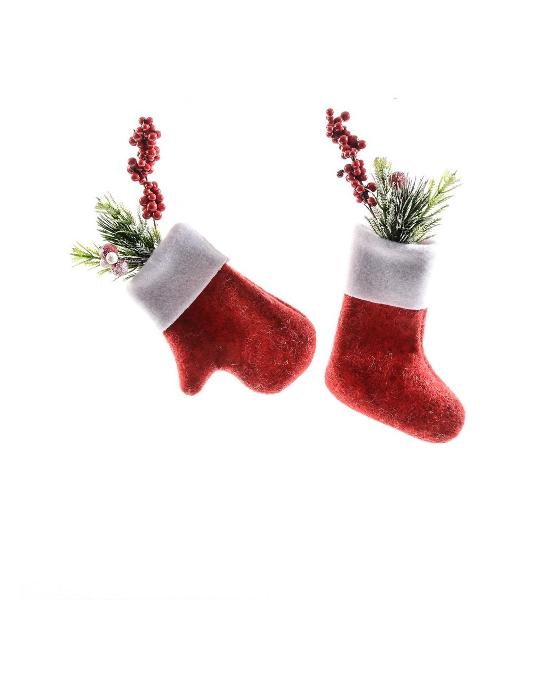 Pendente di Natale Bacche e Campanelle 17X10CM - La Magia di Natale risuona nella tua casa