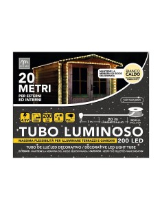 Tubo Luce 200 LED Bianco Caldo di Natale - La Magia di Natale a casa tua