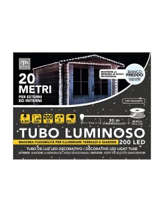 Tubo Luce 200 LED Bianco Freddo di Natale - La Magia di Natale a casa tua