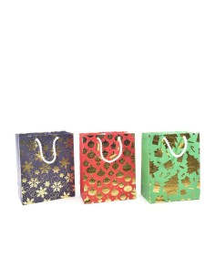 Sacchetto Natalizio Assortito 26x14x33 cm di Natale - La Magia di Natale a casa tua
