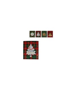 BUSTA REGALO 198880 SCOZZESE 27X33X12CM ASSORTITO