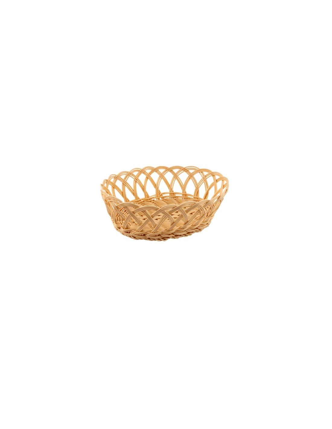 CESTINO PANE OVALE 26X21CM RATTAN SINTETICO