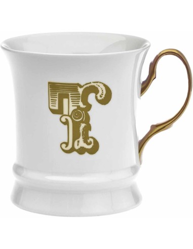 Tazzina in Porcellana 80 ml Moka Gold Lettera T by Livellara