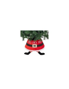 Base Albero di Natale Babbo Natale, 56x32x25 cm, Poliestere,  Supporto Elegante per Albero di Natale